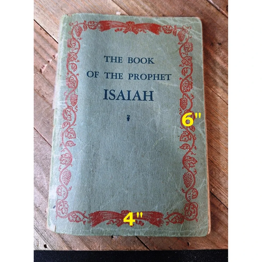 AntiqueAmerican Bible Society The Book of the Prophet Isaiah KJV Pocket Bible